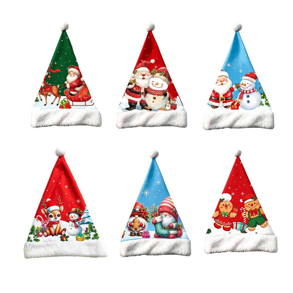 Christmas Triangle Hat Holiday Decoration Props Party Christmas Cute Gift Hat Atmosphere Decoration