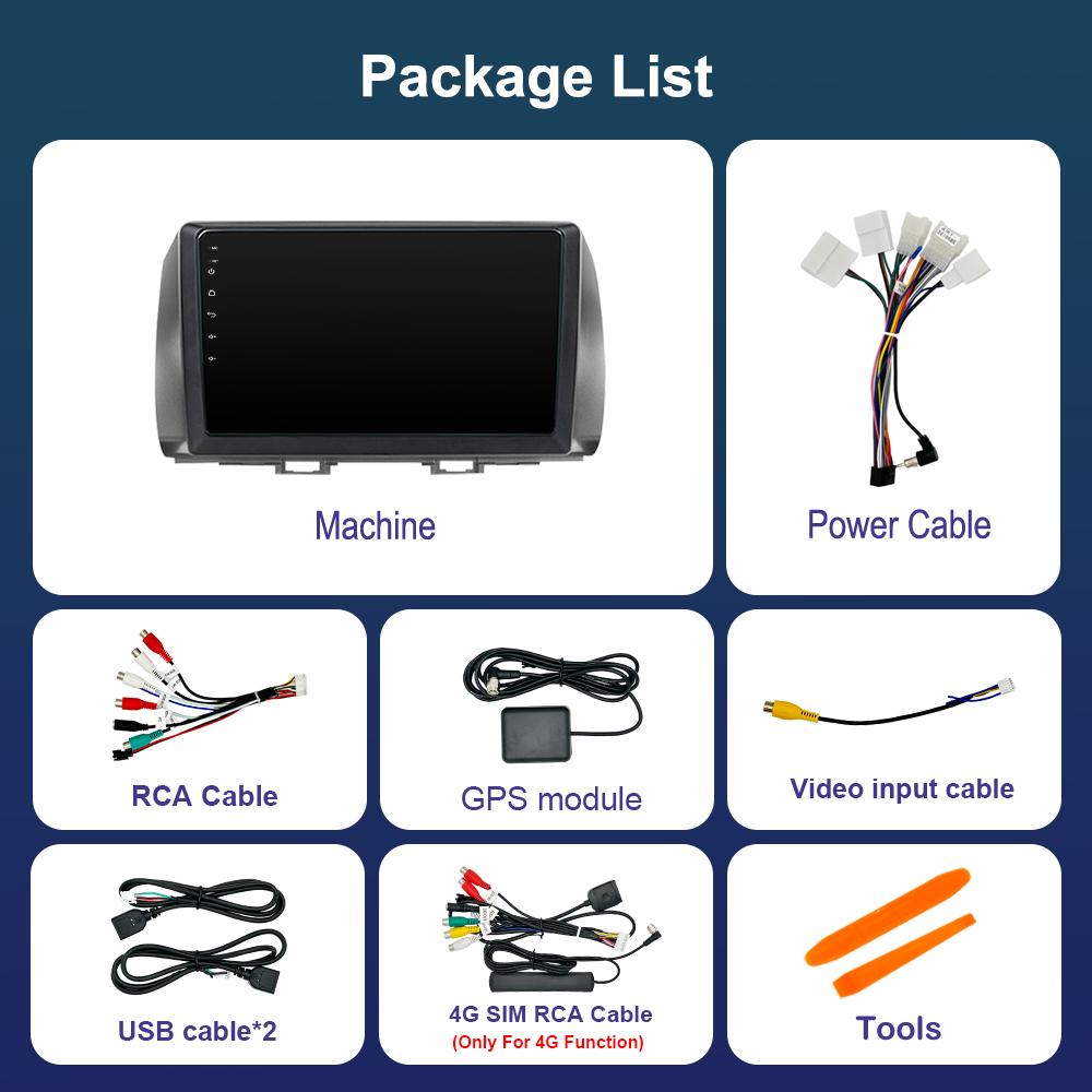 Car Radio Multimedia Player GPS Navigation DSP Stereo for Toyota bB 2 QNC20 2005 - 2016 QLED Screen Android OS Head Unit WiFi