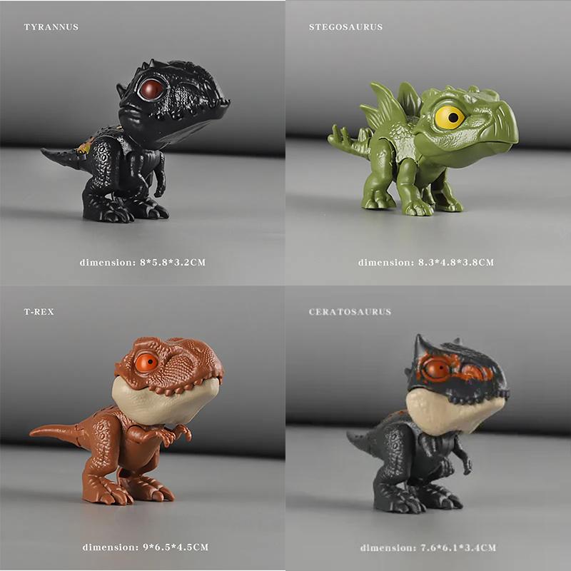 Dinosauři koušící do prstů Pohyblivé klouby Zábavné Dino Kreativní Podvodné Simulační Modely Dinosaurů Hračky Dětské Vzdělávací Hračky