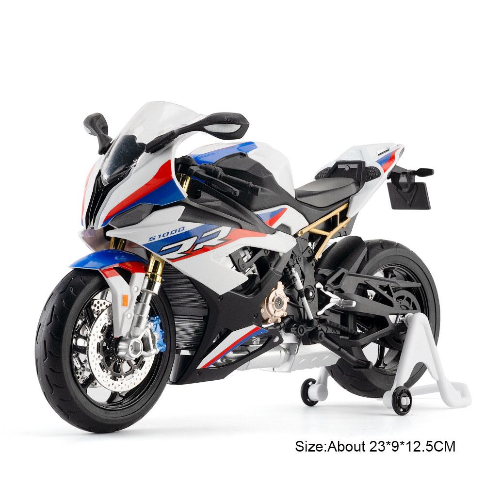 1:9 CBR1000 S1000RR H2R Motorcycle Model Toy Car Alloy Diecast Wheel Steering Shock Absorption Vehicle Kids Collection Gifts