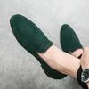Fashion Big Size Men Cow Suede Leather 2025 Driving Casual Slip On Black Loafers Flats Mens Moccasins Italian Male Designer Brand Shoes