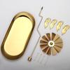 Gold Wedding Party Tealight Rotating Spinning Candle Holder Candlestick