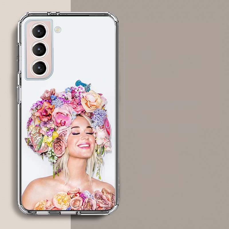 Singer K-Katy Perry Phone Case For Samsung Galaxy S25 Edge S24 S23 FE S21 S20 S10 Plus S22 S26 Ultra Cover Clear Cases TPU Capa