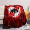 1PC Club Atlético River Plate Patterned Flannel Blanket Suitable For All Seasons for Home Decor Warmth and Comfort Gifts Holiday Present