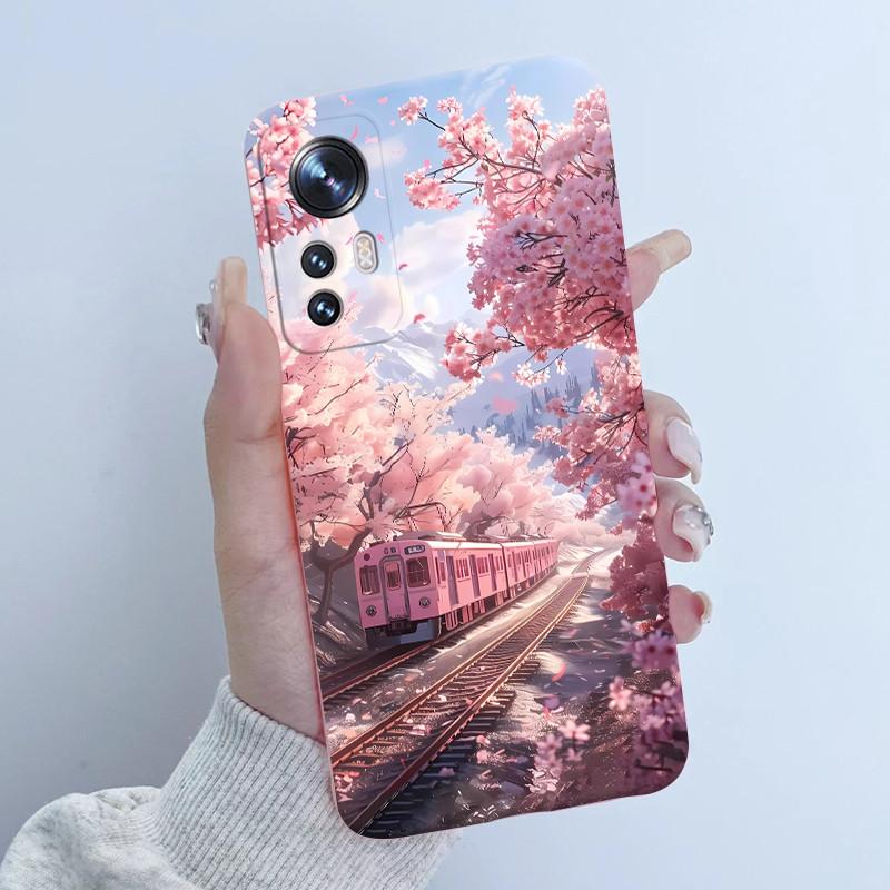 For Xiaomi 12 12X Case For Xiaomi Mi 12 Pro Flower Girl New Design Back Cover Housing For Mi12 12Pro Soft Silicone Funda Shell