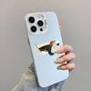 Cute Dachshund Bulldog Pattern Phone Case For iPhone 17 Pro Max 16 15 Pro 14 13 Mini 12 11 XR XS 17Air Plus Hard Matte Cover