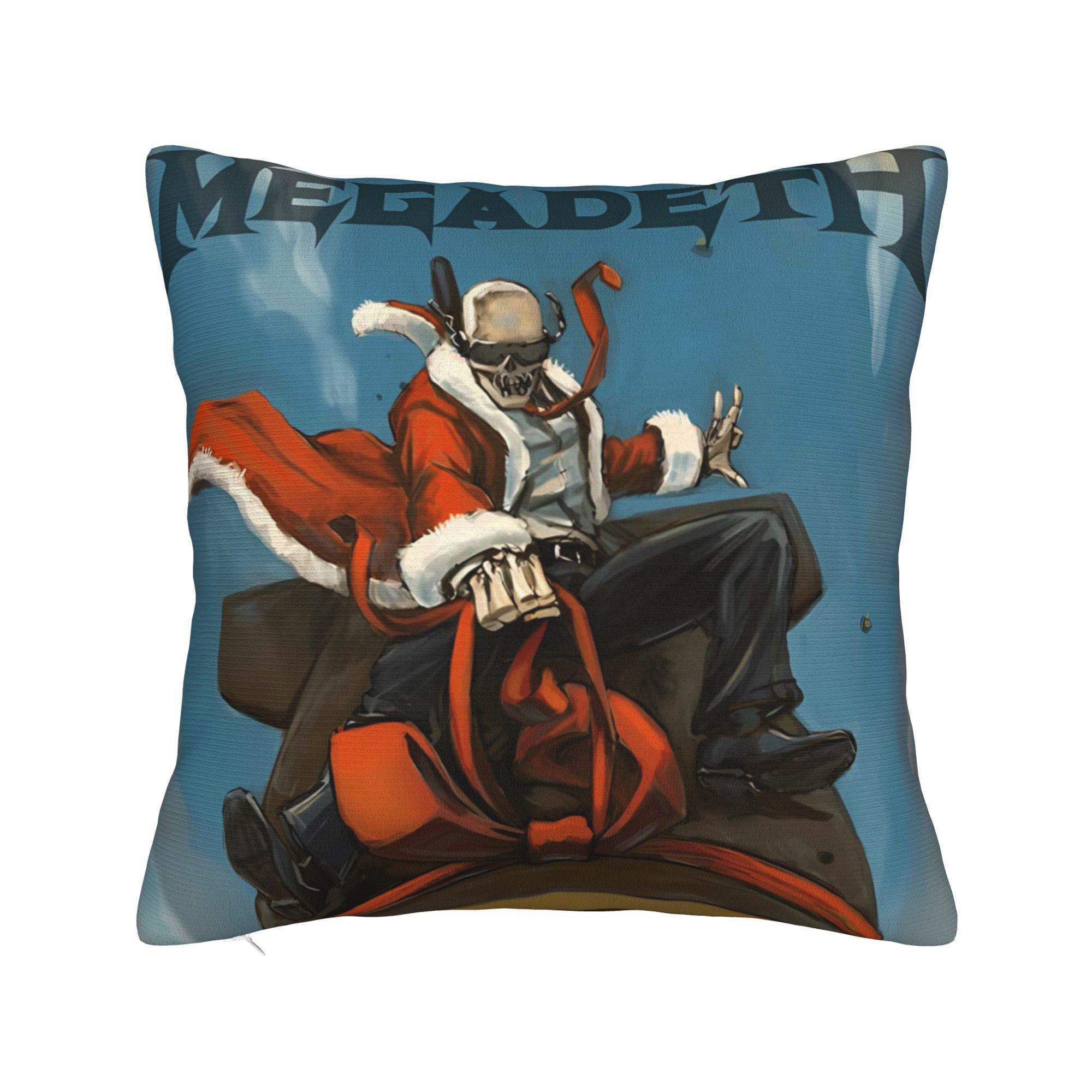 

Megadeths Band Art Pillow Cover Custom Cushion Cover Morden Pillow Case For Living Room Sofa 20x20Inch