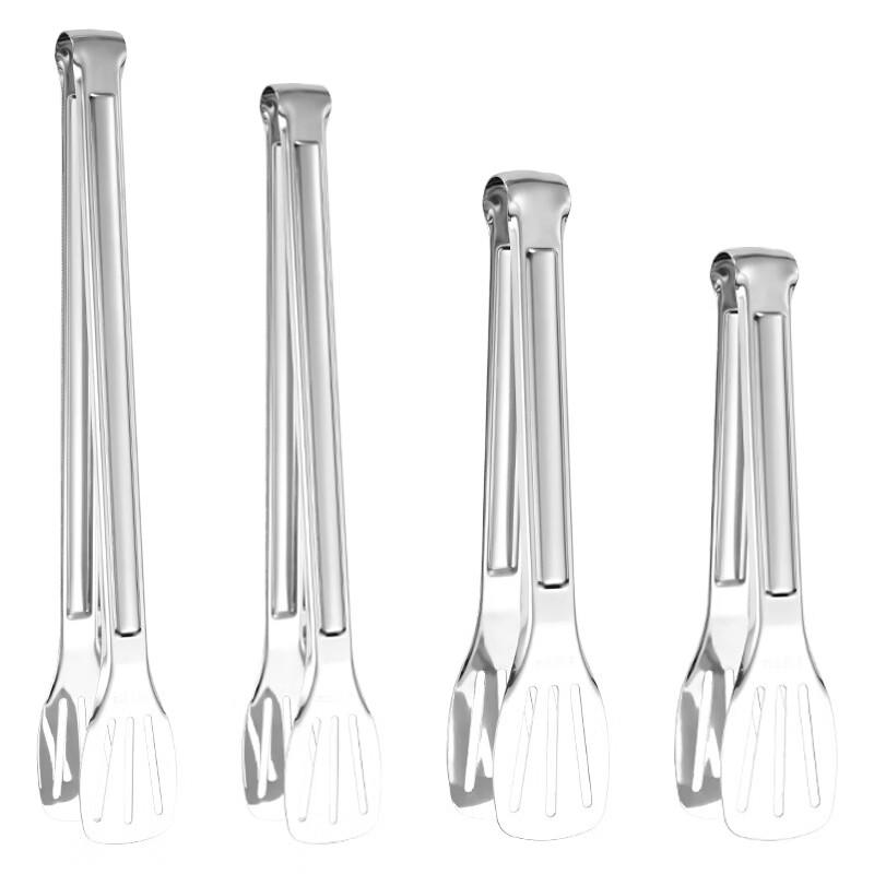Zhishi 304 Stainless Steel Steak & BBQ Tongs
