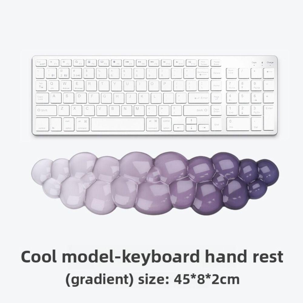 Transparent Keyboard Wrist Rest Cloud Shape Wrist Pad Portable Silicone Wrist Support  Office