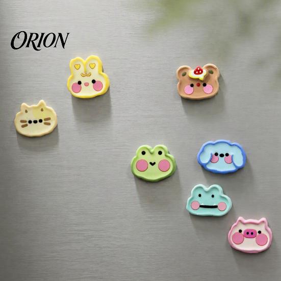 Office Whiteboard Magnets 8Pcs Cartoon Animal Fridge Magnets, Cute Resin Magnetic Decorations for Refrigerator And Educational Kids Cabinet,