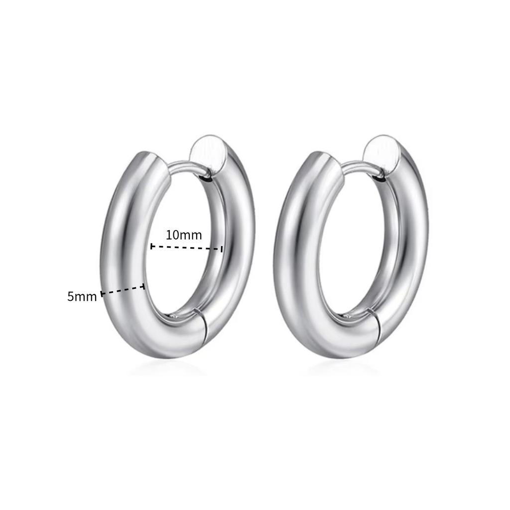 18k Gold Plating  Hoop Earring for Women Trendy Chunky Earrings  Huggies Hoop Earrings Geometric Dangle Earrings Jewelry Gifts