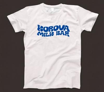 Korova Milk Bar T Shirt 1062 Πορτοκαλί Μηχανή Κουρδίσματος Kubrick Cult 70s Ταινία Moloko Νέο