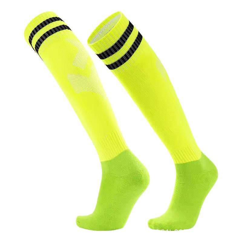 

Adult & Kids Non-Slip Over-the-Knee Football Socks - Thick, Sweat-Absorbent, Striped Design Children