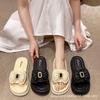 Tøfler dame sommerklær fevind tråkk drittfølelse hjemmereise mote allsidig strand kule tøfler kvinne