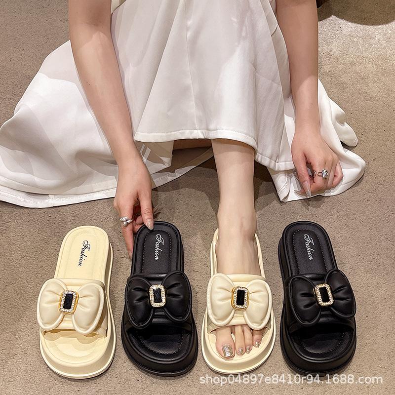 Tøfler dame sommerklær fevind tråkk drittfølelse hjemmereise mote allsidig strand kule tøfler kvinne