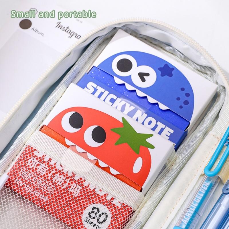1/6pcs Fruit Sticky Notes 80 Sheets/Pad Self-Adhesive Cartoon Memo Pads Pastel Post Memo Notes Office Stationery