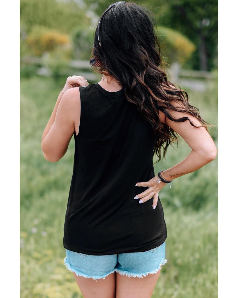 Azura Exchange American Flag Print Tank Top