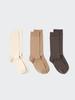 Uniqlo Japan Socks 3 Pair Wide Rib