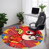 1pc Superhero Flash Office Round Area Rug, Under Office Chairs Bedroom Living Room Home Decor, Room Deco, Available in Various Sizes