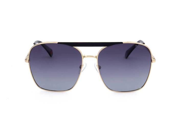 Lunettes de Soleil Polaroid PLD 6201/S/X 59/16/145 I46 MATTE BLACK GOLD STAINLESS STEEL WOMAN PLD SUN PLD 6201/S/X I46 59 16 145
