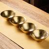 Ceramic Gold Glaze Kung Fu Tea Cup – Handmade Porcelain Small Bowl for Office