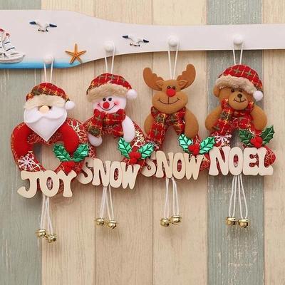 Weihnachten Tanzender Bär Weihnachtsmann Schneemann Elch Hängedekoration Weihnachtsbaumzubehör Kleine Stoffpuppe Weihnachtsgeschenke