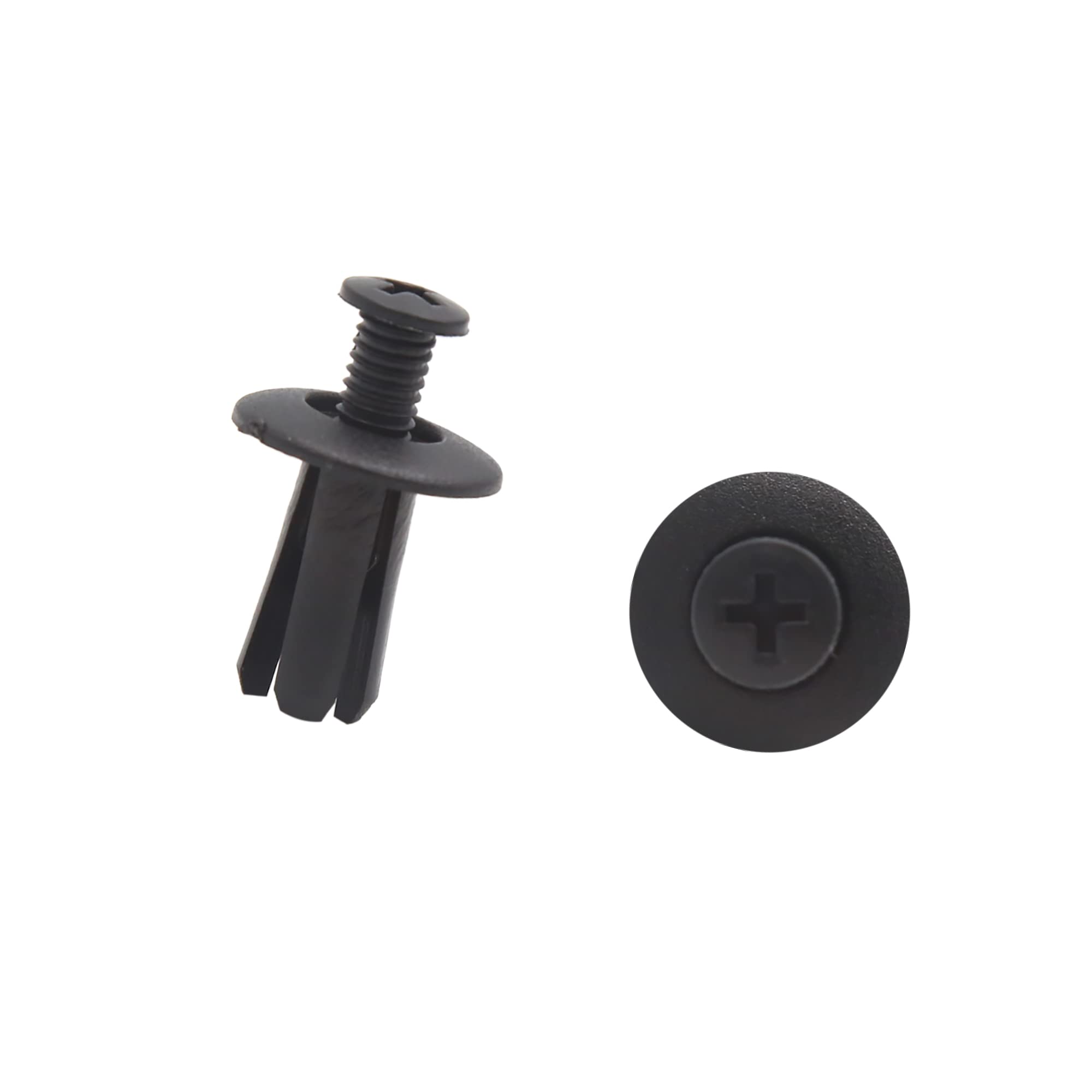 ACROPIX Автомобильный Расширительный Винт Заклепка Брызговик Крыла Толкатель Универсальный 8мм Черный 20 шт.