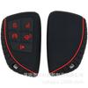 5-Button Remote Key Protective Case for Chevrolet GMC Pickup - Hemispherical Pattern Silicone