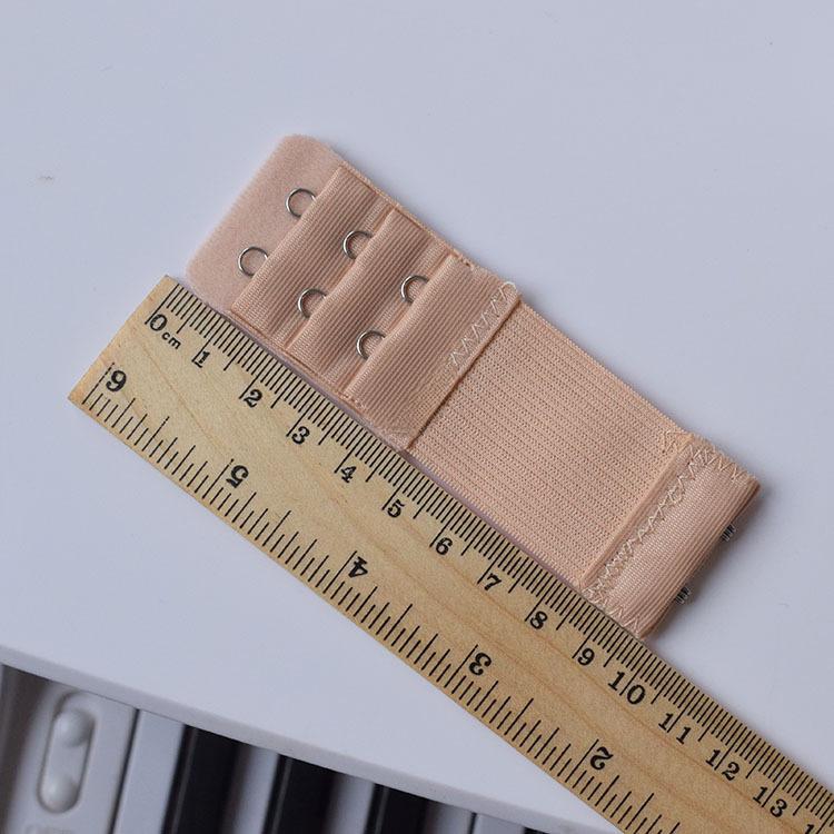 Extensie Sutiene cu Cârlig Dublu din Oțel Inoxidabil, Extensie Elastică cu Trei Rânduri.