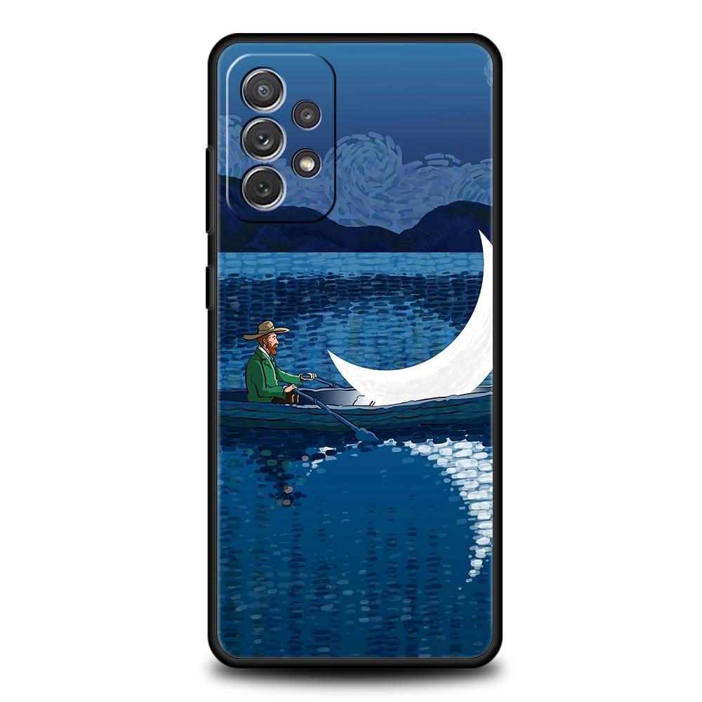 Retro Van Gogh Oil Painting Case for Samsung A51 A71 A21S A12 A11 A31 A41 A52 A32 A01 A23 A33 A53 A73 A03S A05S A13 5G A34 Cover