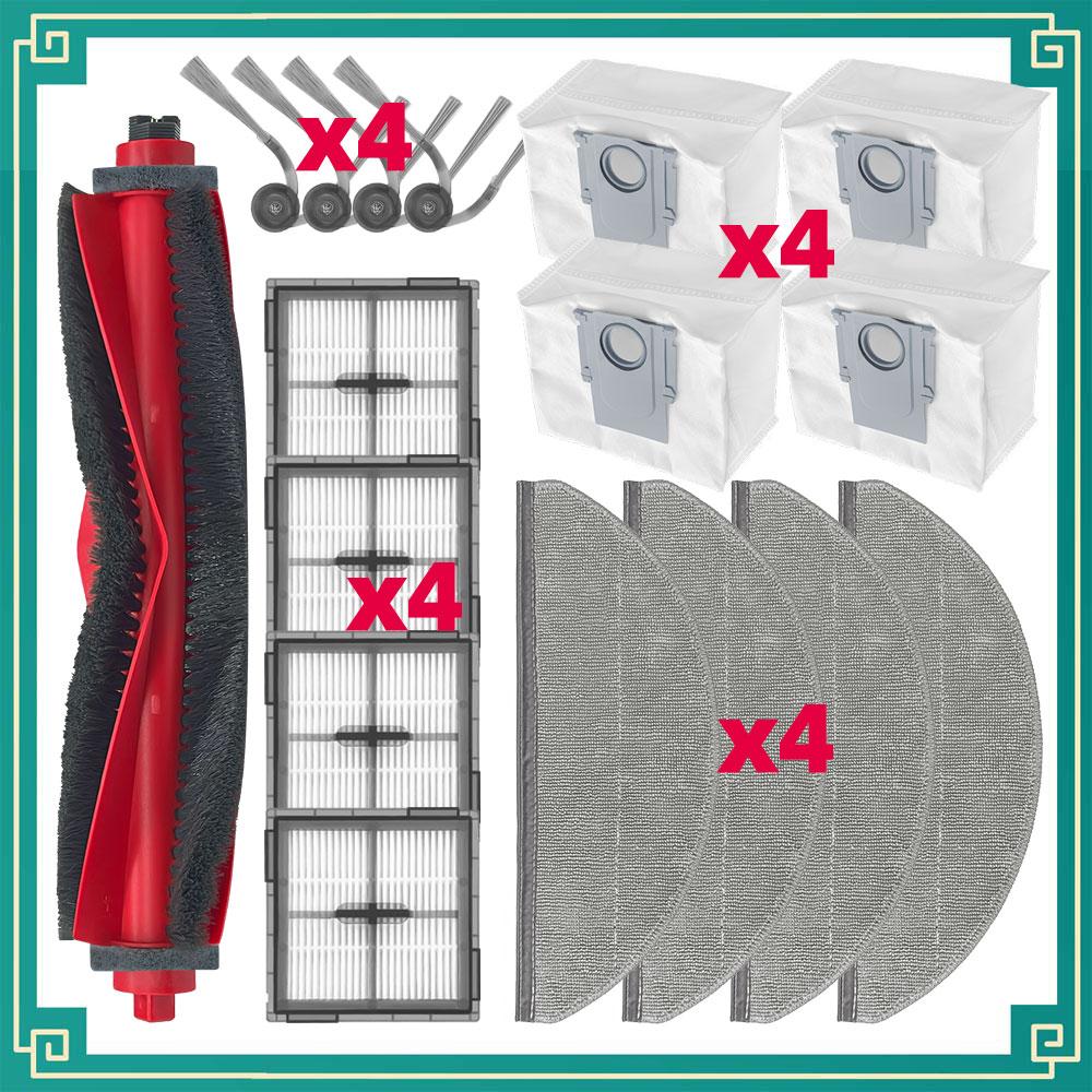 Fit For Roborock Q10 X5/Q10 X5+/Q10P/Q10P+/Q10 PF/Q10 PF+/Q8/Q8+/Q8 Max Pro Parts Main Side Brush Filter Mop Cloth Dust Bag Kits