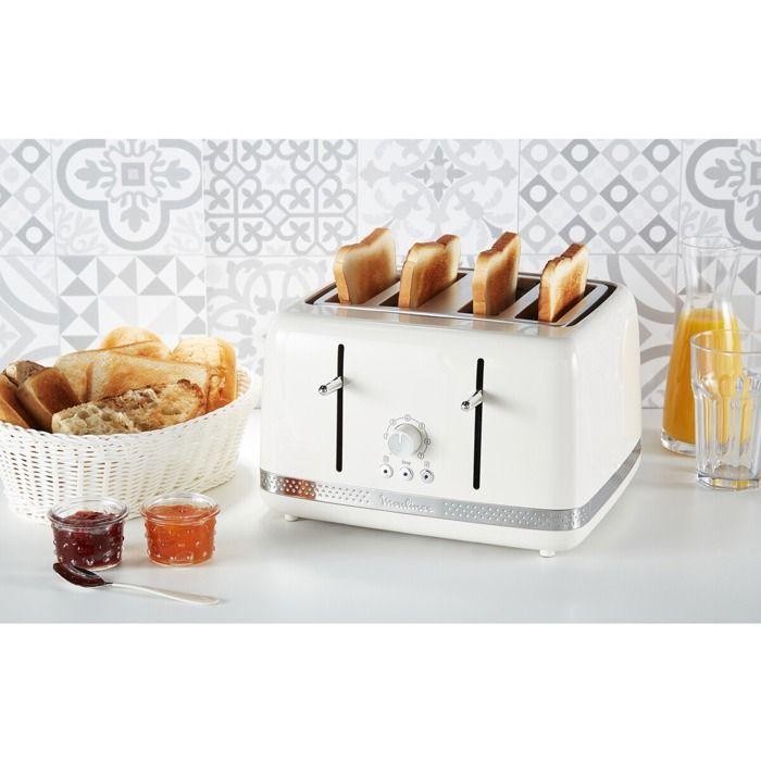 Grille-pain - moulinex - lt305a10 - 4 tranches - 1700w - ivoire