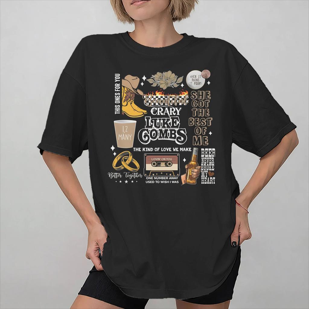 Lukes Combs The Way I Am 2026 Merch Unisex Women T Shirt 100 Cotton Tee New Arrival Tops Tshirt