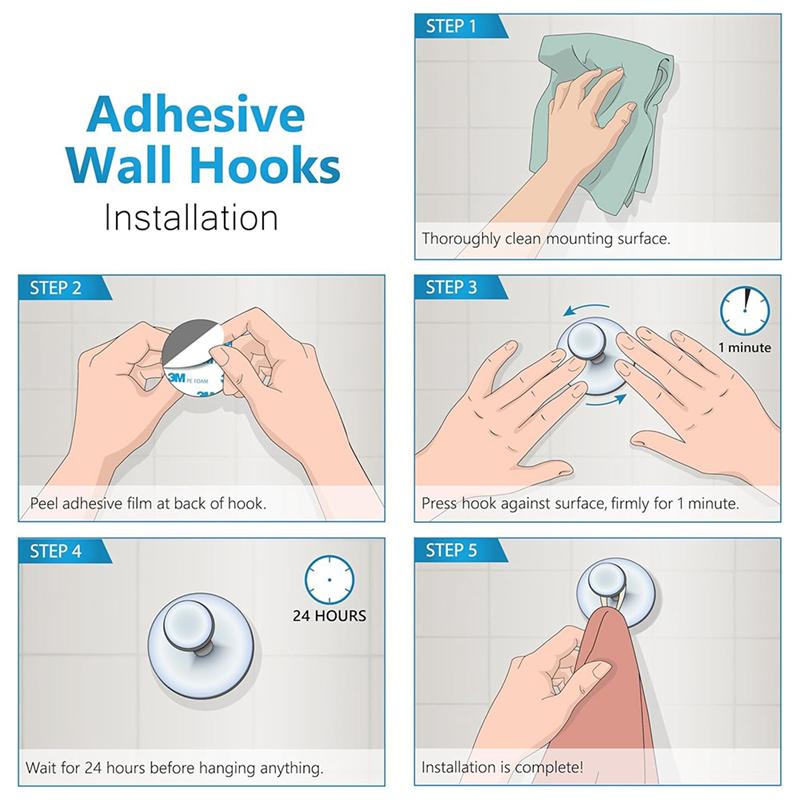 M-Modern-For Hanging Hats Hook Stainless Steel Heavy Duty For Bathroom Towel Holder, Shower Accessories Storage Hanger