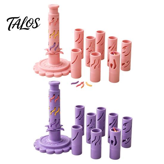 Handmade Floral Jewelry Supplies Modular Clay Flower Maker, Polymer Shaper with 9 Shaping Layered Cutter Sleeves, Reusable Press for Projects,