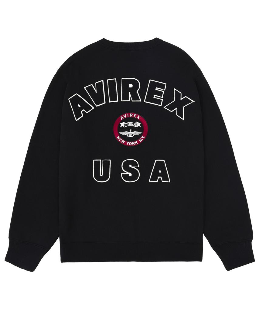 Abilegseu Varsity Logo Crewneck Sweatshirt / Black 7833932007