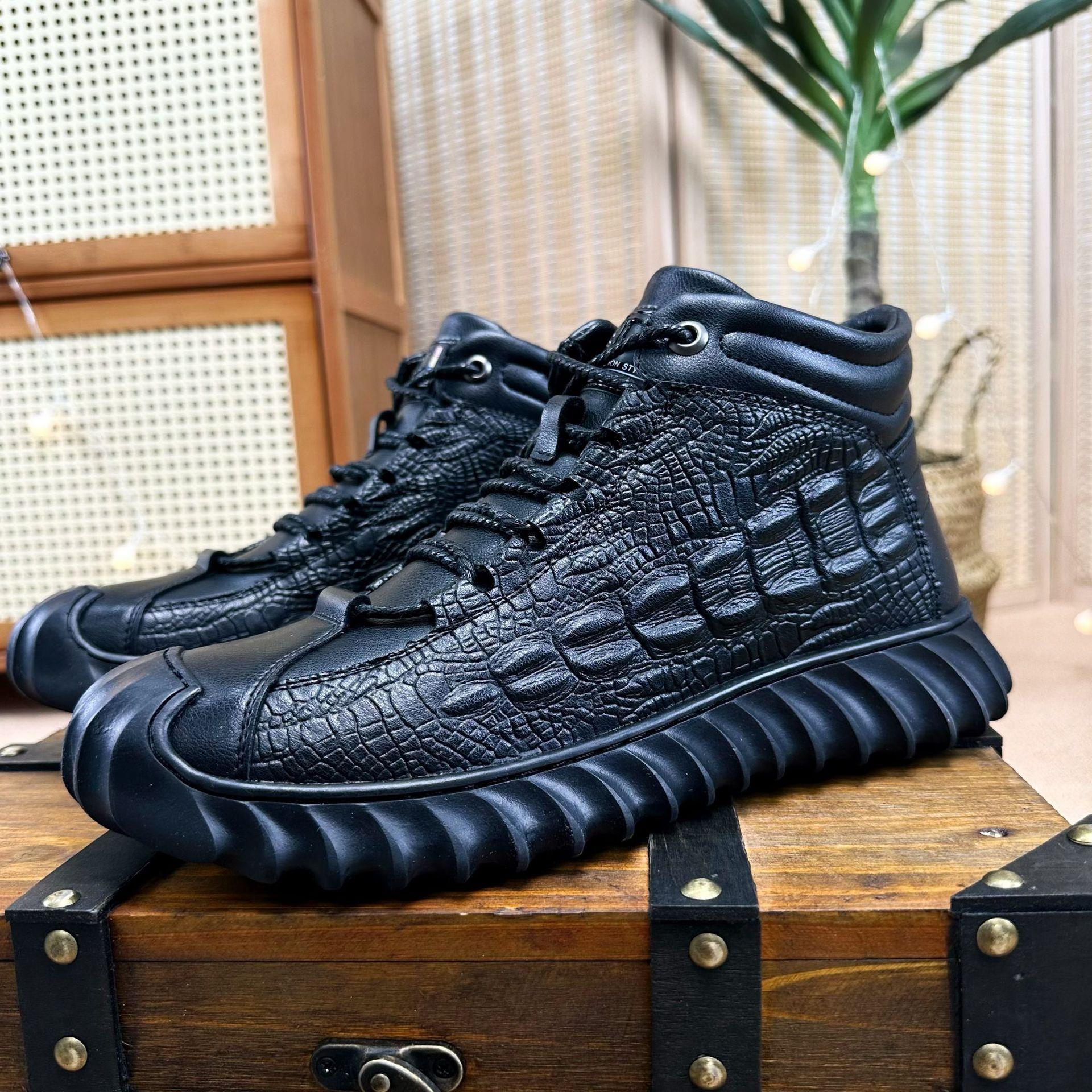 Kuaishou winter cotton shoes men s velvet warm Martin boots fashion versatile outdoor mountaineering men s shoes 38