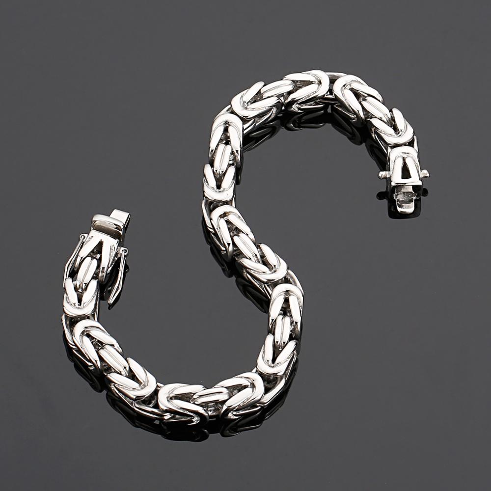 Kalen Golden Hip Hop Stainless Steel Chain Men's Bracelet 220mm Fashion Simple Jewelry