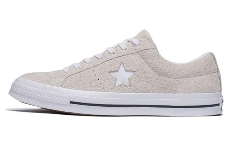 One Star Converse Low Vintage Suede 'White' 161577C