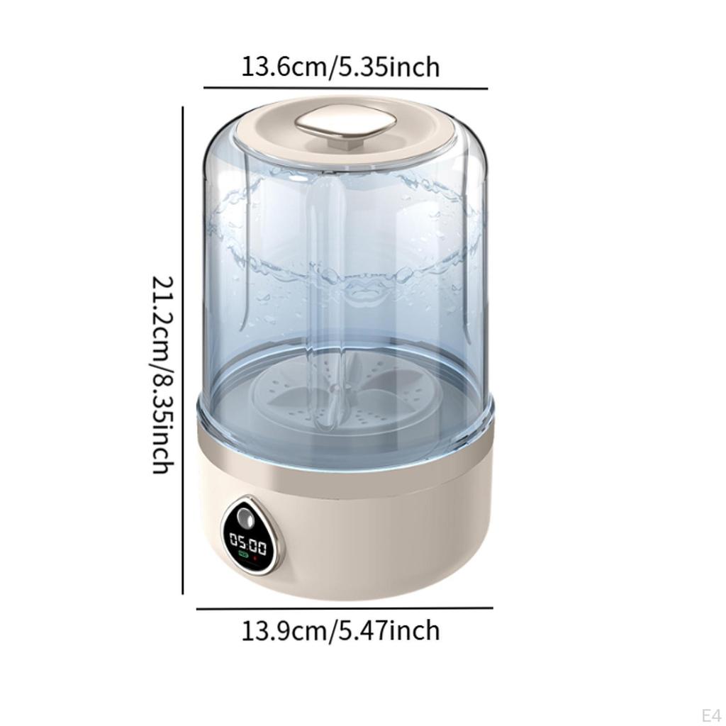 Mini pračka Práčka na prádlo Tichá Kompaktní 2 prací režimy LED displej, na dětské oblečení