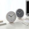 CUROVIREO Waterproof Mini Clock, Wall Mount, Suction Cup, Silent, 16cm, Analog, Tabletop, Freestanding, Rental-Friendly, No Drilling Required,