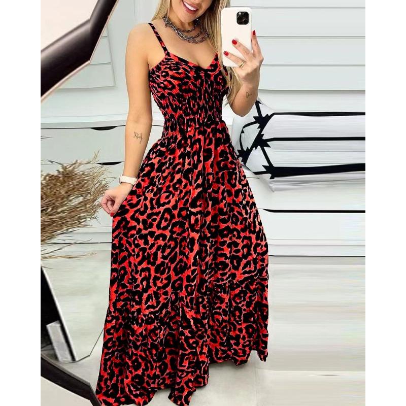 IHUASU Fashion Summer Spring Sleeveless Casual Dresses International design
