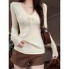 Pure desire bow lace collar slim fit Andy fleece knitted sweater women's autumn and winter top