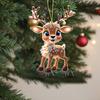 10pcs/1pc Adorable Reindeer Ornament, Multi-Occasion Holiday Decor for Christmas & Car, Party Accessory for Halloween, Christmas