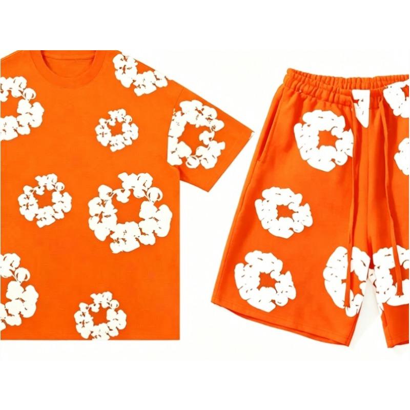 Kleurrijk Bitcoin symbool print 2-delige set, geschikt voor lente- en zomercombinaties