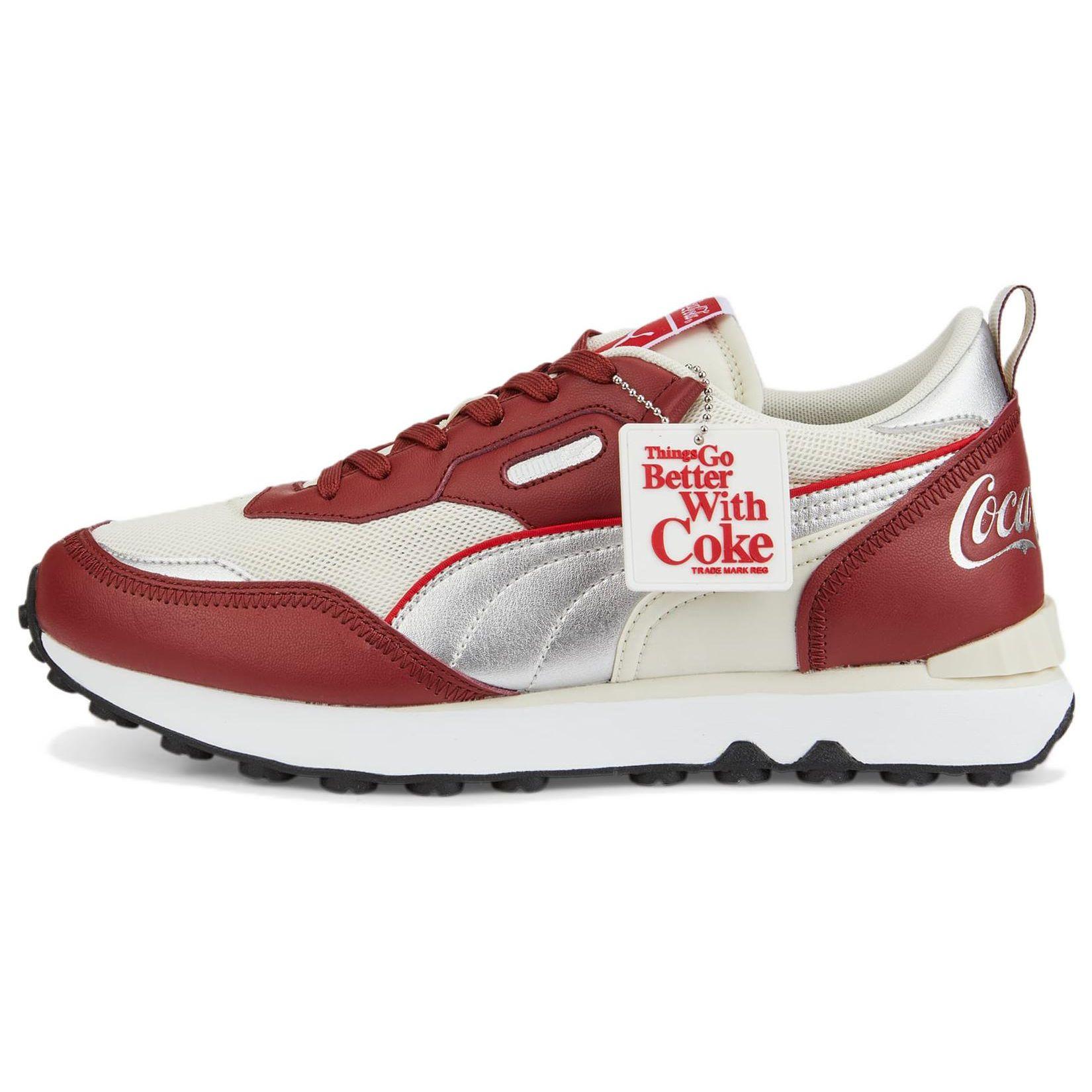 PUMA x Coca-Cola Rider FV Intense Red Silver Ivory Glow Unisex 38702301 EU 35.5