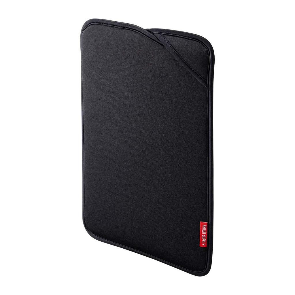 Sanwa Supply PC Protective Wetsuit Compatible with Wide Suit, Material, 13.3-inch Screens, Black, IN-WETSL13BK
