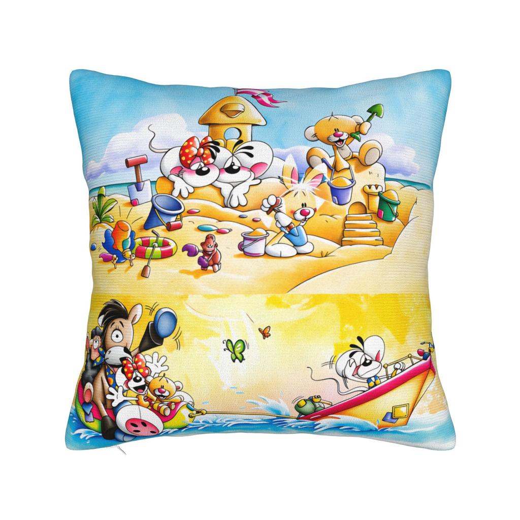 Comic Cartoons Diddl Pillow Case Soft Pillow Cover For Living Room Sofa Novelty Pillowcases