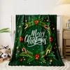 Christmas Wreath Blanket bedroom Blanket for Livingroom Couch lunch break Soft throw for Friend's festival Gift