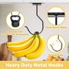 Self Adhesive Banana Hook Under Cabinet Foldable Banana Hanger Hook Under Counter Banana Hook to Keep Bananas Fresh Heavy Duty Metal Banana Holder